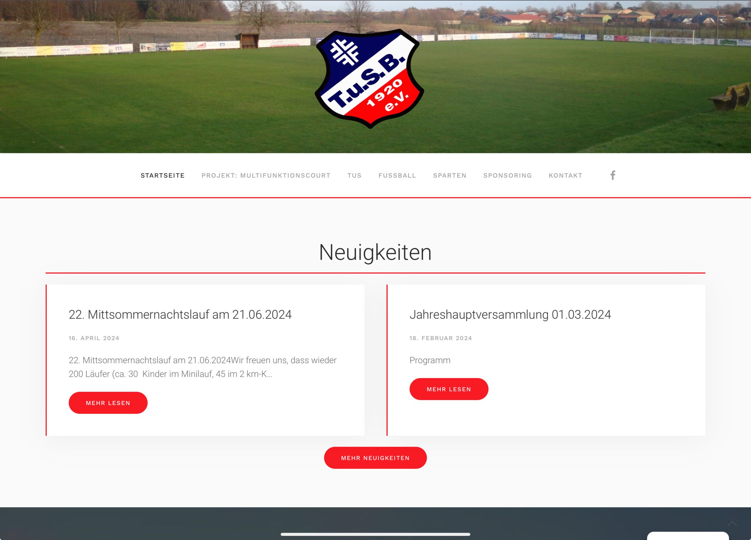 TuS Bargstedt Website