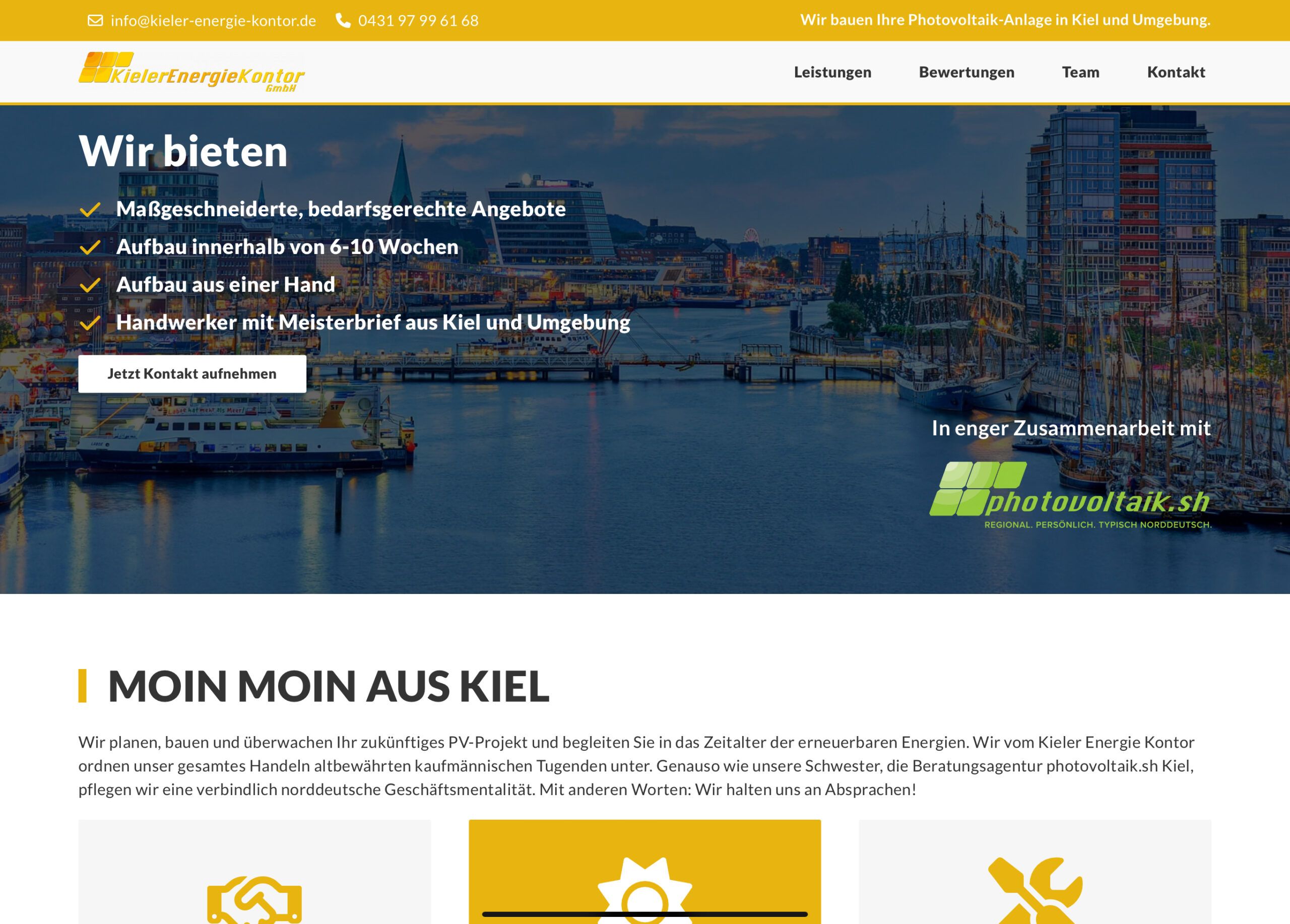 Kieler Energie Kontor Website